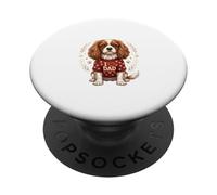 I Love Dad Dog Cute Puppy Fathers Day PopSockets Adhesive PopGrip