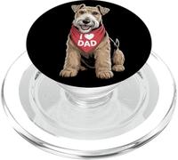 I Love Dad Welsh Terrier Lover Dog Father's Day PopSockets PopGrip for MagSafe
