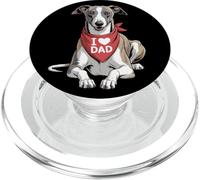I Love Dad Whippet Lover Dog Father's Day PopSockets PopGrip for MagSafe