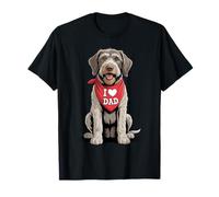 I Love Dad Wirehaired Pointing Griffon Lover Dog Fathers Day T-Shirt
