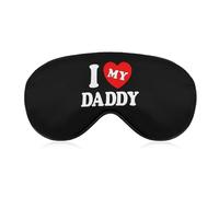 I Love Daddy Eye Mask Sleeping Blindfold Eye Cover with Adjustable Strap for Sleeping Travel