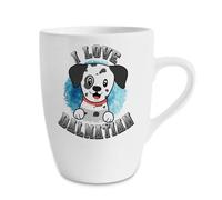I Love Dalmatian, Dog Lover Gift, Animal Lover Gift, 13 oz Marrow Cup, Coffee, Tea Mug.