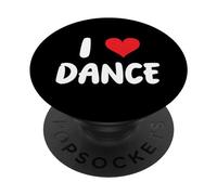 I Love Dance - Heart - Dancer Dancing Choreographer Studio PopSockets Adhesive PopGrip