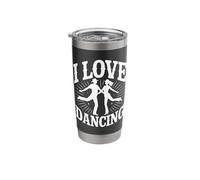 I Love Dancing Silhouette Fun Stainless Steel Insulated Tumbler