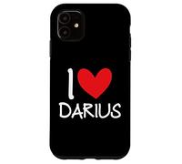 I Love Darius Name Personalized Men Guy BFF Friend Heart Case for iPhone 11