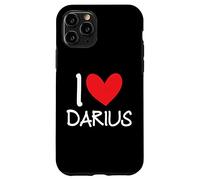 I Love Darius Name Personalized Men Guy BFF Friend Heart Case for iPhone 11 Pro
