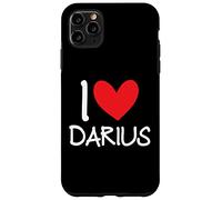 I Love Darius Name Personalized Men Guy BFF Friend Heart Case for iPhone 11 Pro Max
