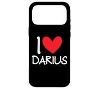 I Love Darius Name Personalized Men Guy BFF Friend Heart Case for iPhone 17 Pro Max