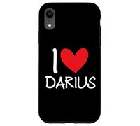 I Love Darius Name Personalized Men Guy BFF Friend Heart Case for iPhone XR