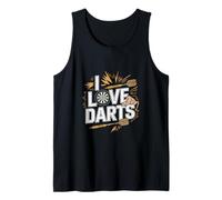 I Love Darts Enthusiast Collection Tank Top