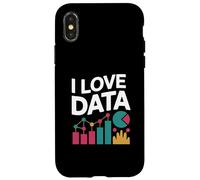 I Love Data Analytics Graphs Charts Case for iPhone X/XS