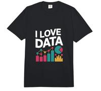 I Love Data Analytics Graphs Charts Comfort Colors Adult Heavyweight T-Shirt