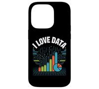 I Love Data Analytics Graphs Tech Enthusiast Case for iPhone 14 Pro