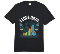 I Love Data Analytics Graphs Tech Enthusiast Comfort Colors Adult Heavyweight T-Shirt