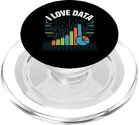 I Love Data Analytics Graphs Tech Enthusiast PopSockets PopGrip for MagSafe