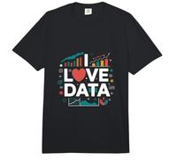I Love Data Analytics Visual Enthusiast Comfort Colors Adult Heavyweight T-Shirt