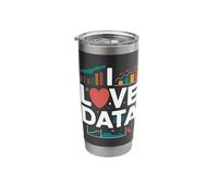 I Love Data Analytics Visual Enthusiast Stainless Steel Insulated Tumbler