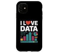 I Love Data Binary Charts Graphs Case for iPhone 11
