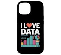 I Love Data Binary Charts Graphs Case for iPhone 15