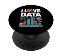 I Love Data Binary Charts Graphs PopSockets Adhesive PopGrip
