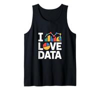 I Love Data Charts Graphs Enthusiast Tank Top