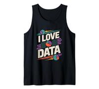 I Love Data Enthusiast Humor Graphic Tank Top