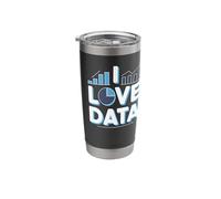 I Love Data Enthusiast Statement Stainless Steel Insulated Tumbler