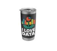 I Love Data Enthusiast Statement Stainless Steel Insulated Tumbler