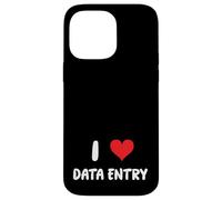 I Love Data Entry - Heart - Spreadsheets Reports Charts Case for iPhone 14 Pro Max