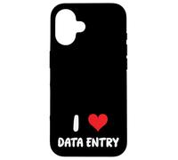 I Love Data Entry - Heart - Spreadsheets Reports Charts Case for iPhone 16