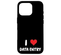 I Love Data Entry - Heart - Spreadsheets Reports Charts Case for iPhone 16 Pro