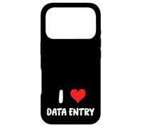 I Love Data Entry - Heart - Spreadsheets Reports Charts Case for iPhone 17 Pro