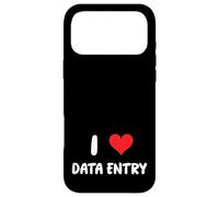 I Love Data Entry - Heart - Spreadsheets Reports Charts Case for iPhone 17 Pro Max