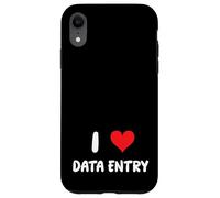 I Love Data Entry - Heart - Spreadsheets Reports Charts Case for iPhone XR
