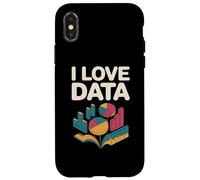 I Love Data Graphs Charts Enthusiast Case for iPhone X/XS