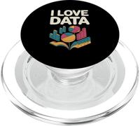 I Love Data Graphs Charts Enthusiast PopSockets PopGrip for MagSafe