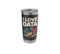 I Love Data Graphs Charts Enthusiast Stainless Steel Insulated Tumbler