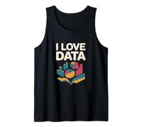 I Love Data Graphs Charts Enthusiast Tank Top