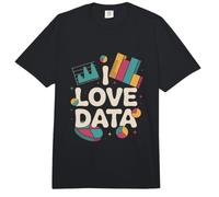 I Love Data Insightful Analytics Graph Comfort Colors Adult Heavyweight T-Shirt
