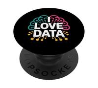 I Love Data Neural Network Brain Art PopSockets Adhesive PopGrip