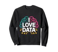 I Love Data Neural Network Brain Art Sweatshirt