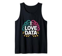 I Love Data Neural Network Brain Art Tank Top