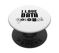 I Love Data Science Analytics Analyst Scientist PopSockets Adhesive PopGrip