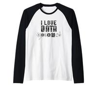 I Love Data Science Analytics Analyst Scientist Raglan Baseball Tee