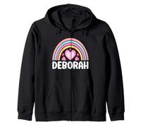 I Love Deborah Cute Deborah Lover for Men and Women Zip Hoodie