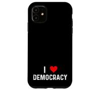 I Love Democracy - Heart - Distressed Democrats Republicans Case for iPhone 11