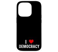 I Love Democracy - Heart - Distressed Democrats Republicans Case for iPhone 14 Pro
