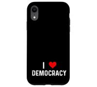 I Love Democracy - Heart - Distressed Democrats Republicans Case for iPhone XR