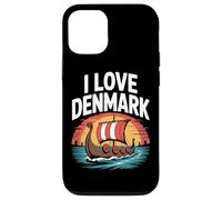I Love Denmark Viking Longship Sunset Case for iPhone 12/12 Pro