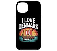 I Love Denmark Viking Longship Sunset Case for iPhone 13